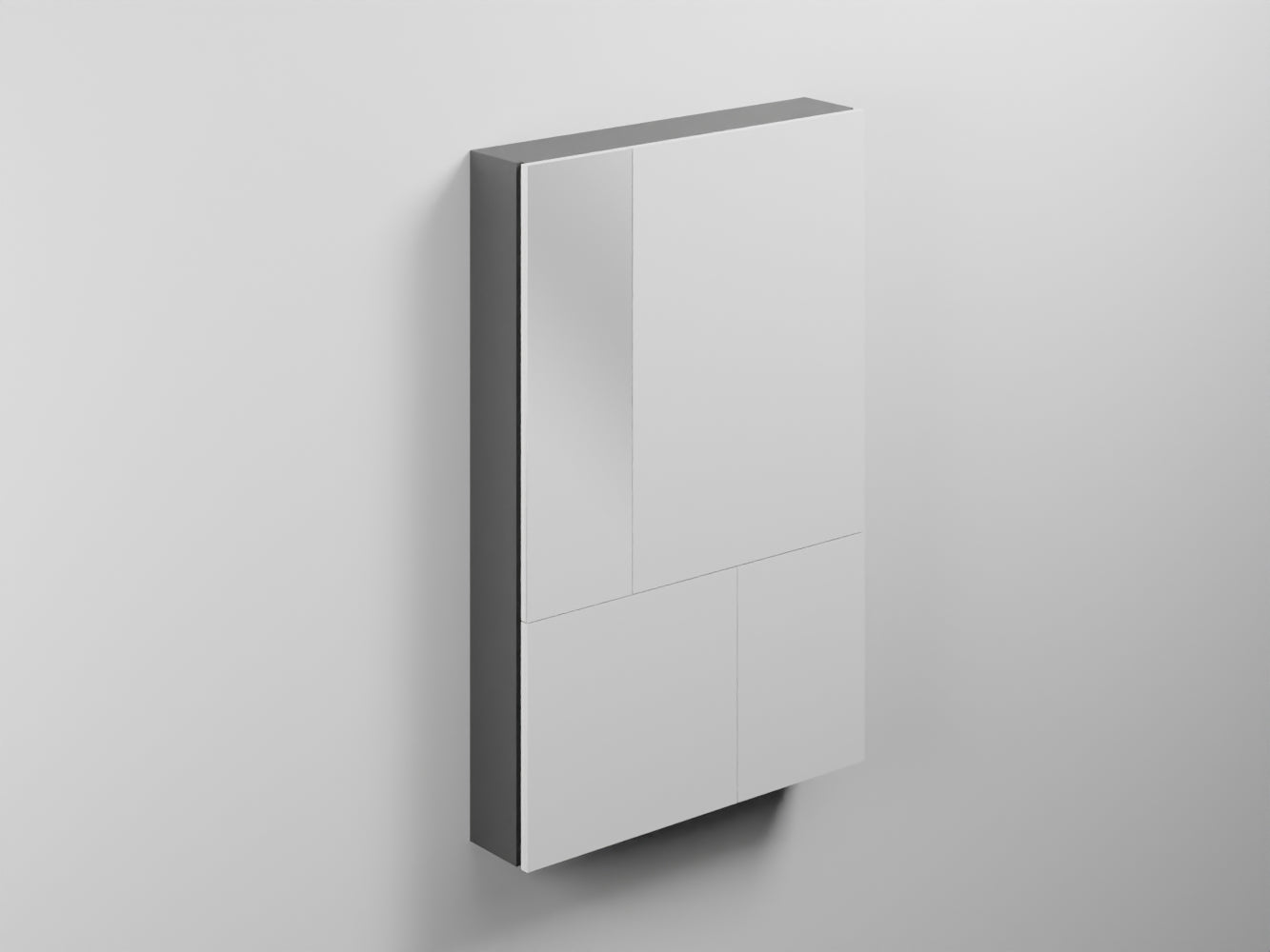 # SPECCHIO con CONTENITORE ALEX ARCADIA - CIELO complemento d'arredo per bagno moderno