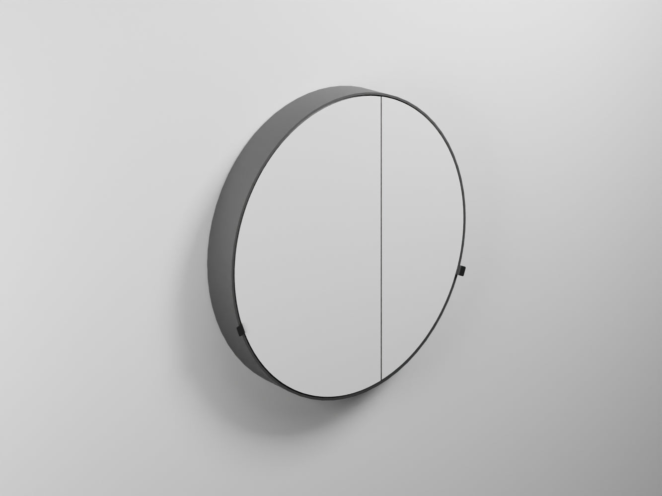 # SPECCHIO TONDO con CONTENITORE ROUND BOX Ø90 - CIELO specchio elegante dallo stile moderno e raffinato per bagno