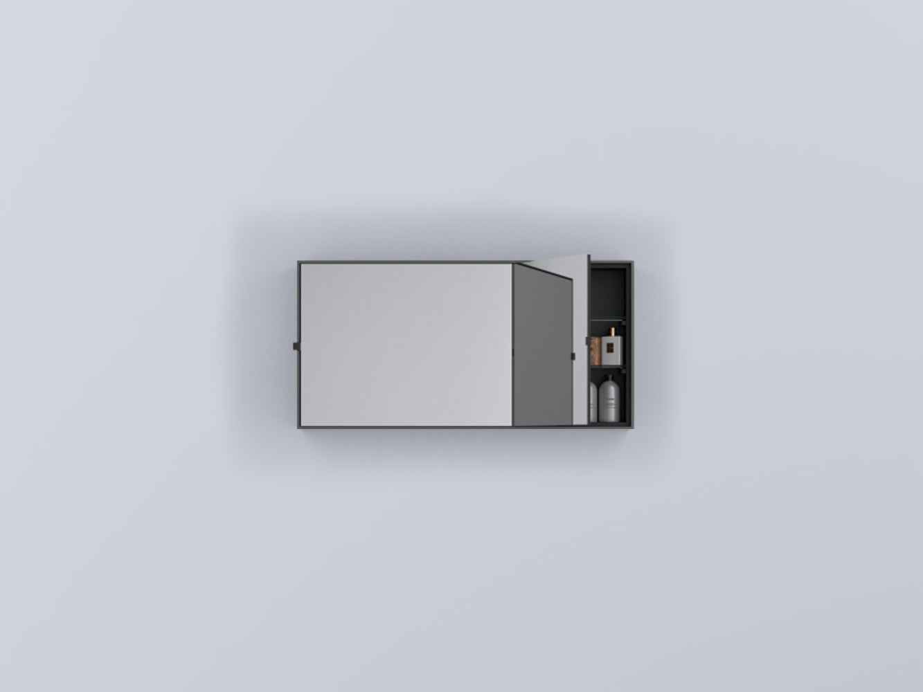 # SPECCHIO CONTENITORE RETTANGOLARE SIMPLE BOX ARCADIA - CIELO ideale per bagno