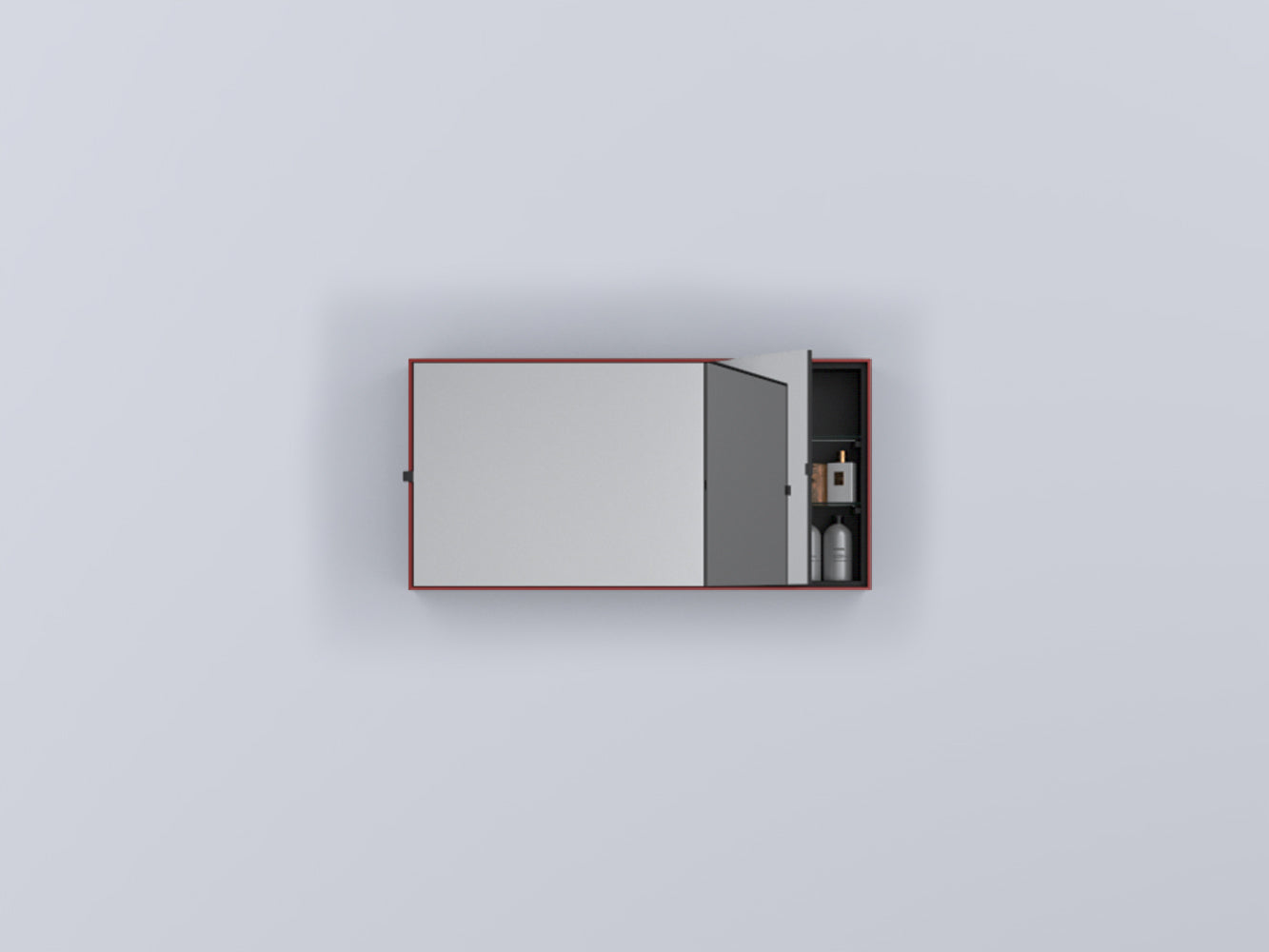 # SPECCHIO CONTENITORE RETTANGOLARE SIMPLE BOX ARCADIA - CIELO ideale per bagno