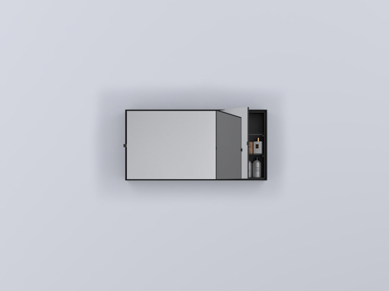 # SPECCHIO CONTENITORE RETTANGOLARE SIMPLE BOX ARCADIA - CIELO ideale per bagno