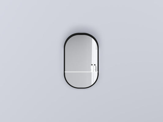 # SPECCHIO OVALE EOS-C ARCADIA con mensola in vetro - CIELO specchio per bagno