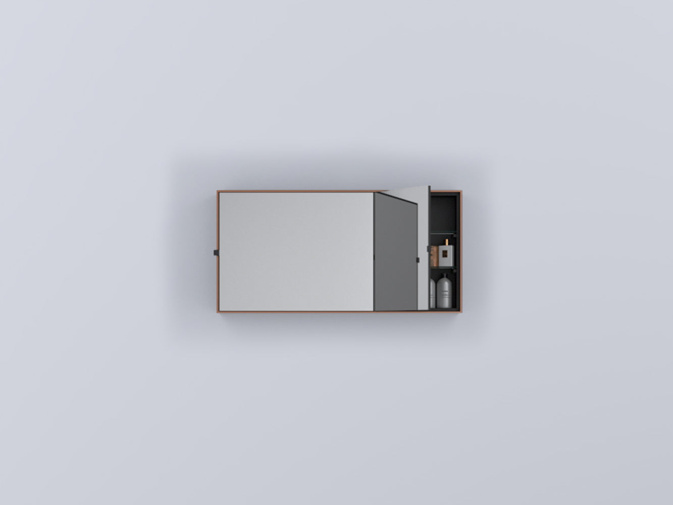 # SPECCHIO CONTENITORE RETTANGOLARE SIMPLE BOX ARCADIA - CIELO ideale per bagno