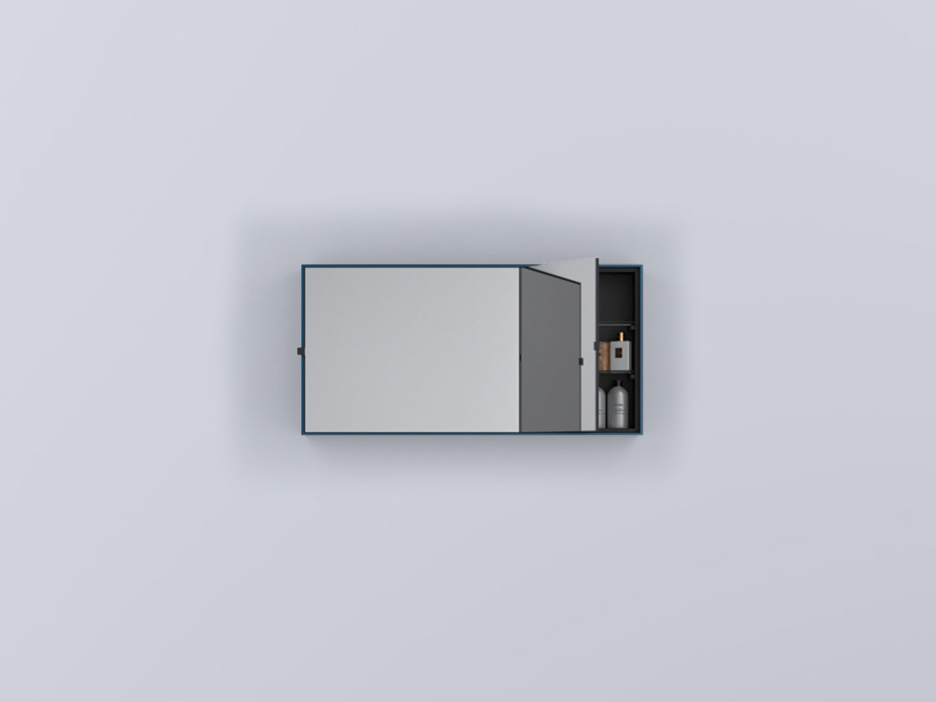 # SPECCHIO CONTENITORE RETTANGOLARE SIMPLE BOX ARCADIA - CIELO ideale per bagno