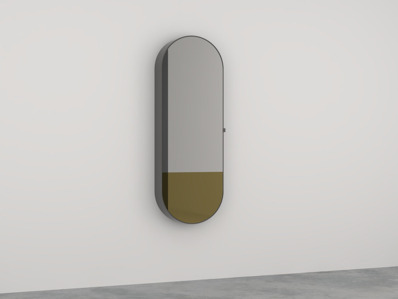 # SPECCHIO CONTENITORE ELIO SLIM BICOLORE ARCADIA - CIELO dalla qualità artigianale Made in Italy