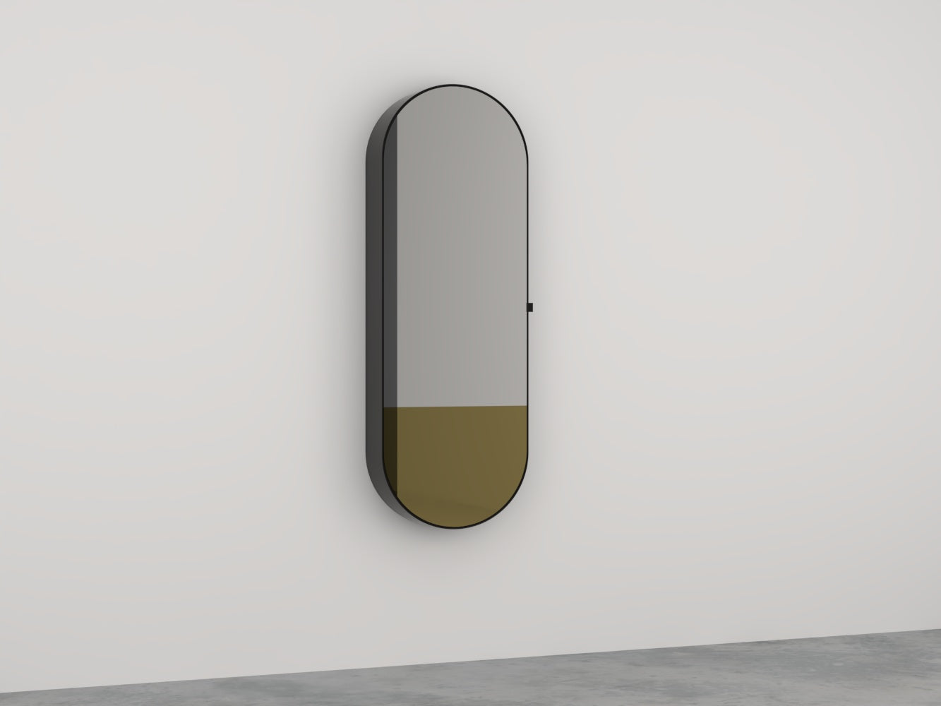 # SPECCHIO CONTENITORE ELIO SLIM BICOLORE ARCADIA - CIELO dalla qualità artigianale Made in Italy