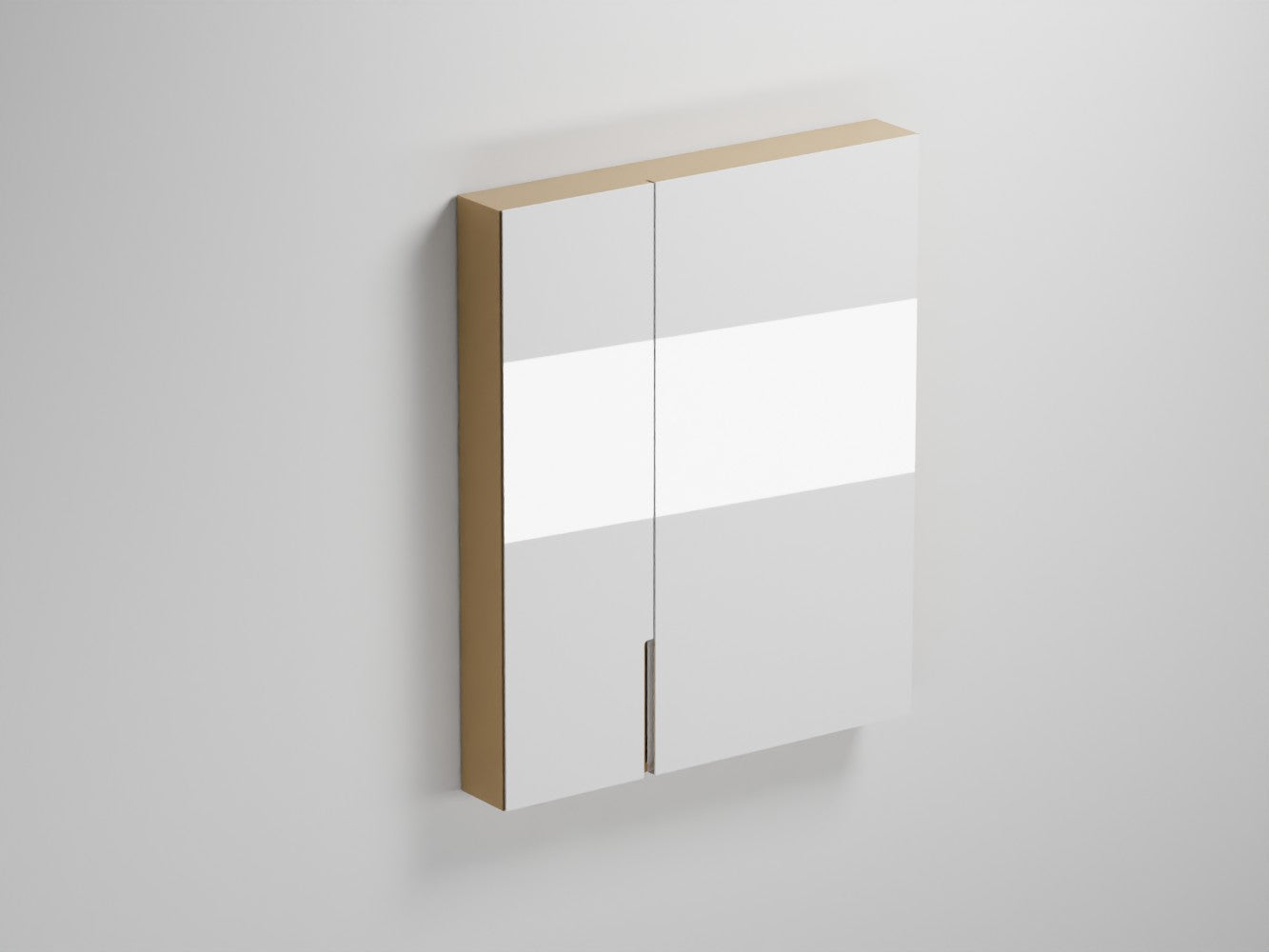# SPECCHIO LACCATO con CONTENITORE e LUCE LED FILO - CIELO VERSIONE DESTRA