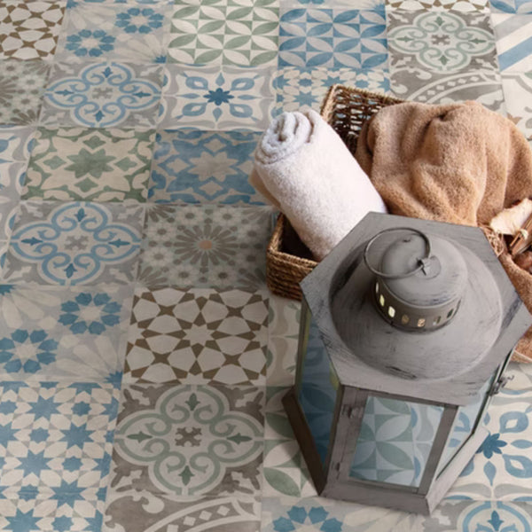 TALÈ SAVOIA ITALIA Piastrelle in gres porcellanato decorato effetto cementine vintage artigianali per pavimenti e rivestimenti d’interni