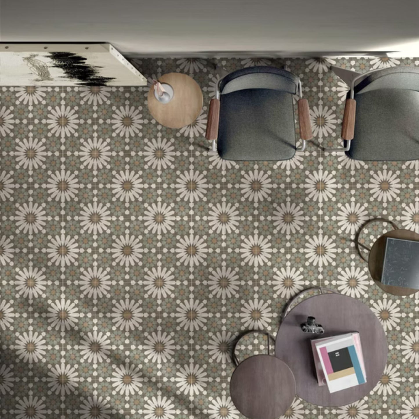 TALÈ SAVOIA ITALIA Piastrelle in gres porcellanato decorato effetto cementine vintage artigianali per pavimenti e rivestimenti d’interni