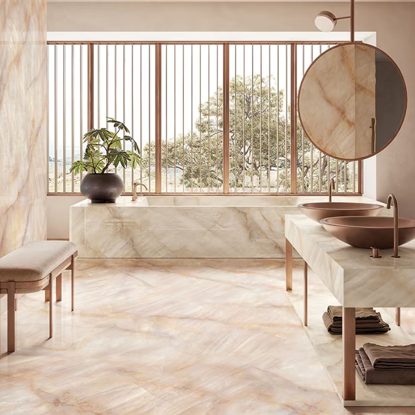 # TELE DI MARMO CRYSTAL - EMILCERAMICA pavimenti e rivestimenti parete ispirati alla profondità e alla trasparenza del cristallo naturale