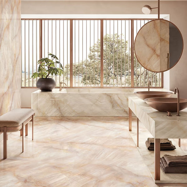 # TELE DI MARMO CRYSTAL - EMILCERAMICA pavimenti e rivestimenti parete ispirati alla profondità e alla trasparenza del cristallo naturale