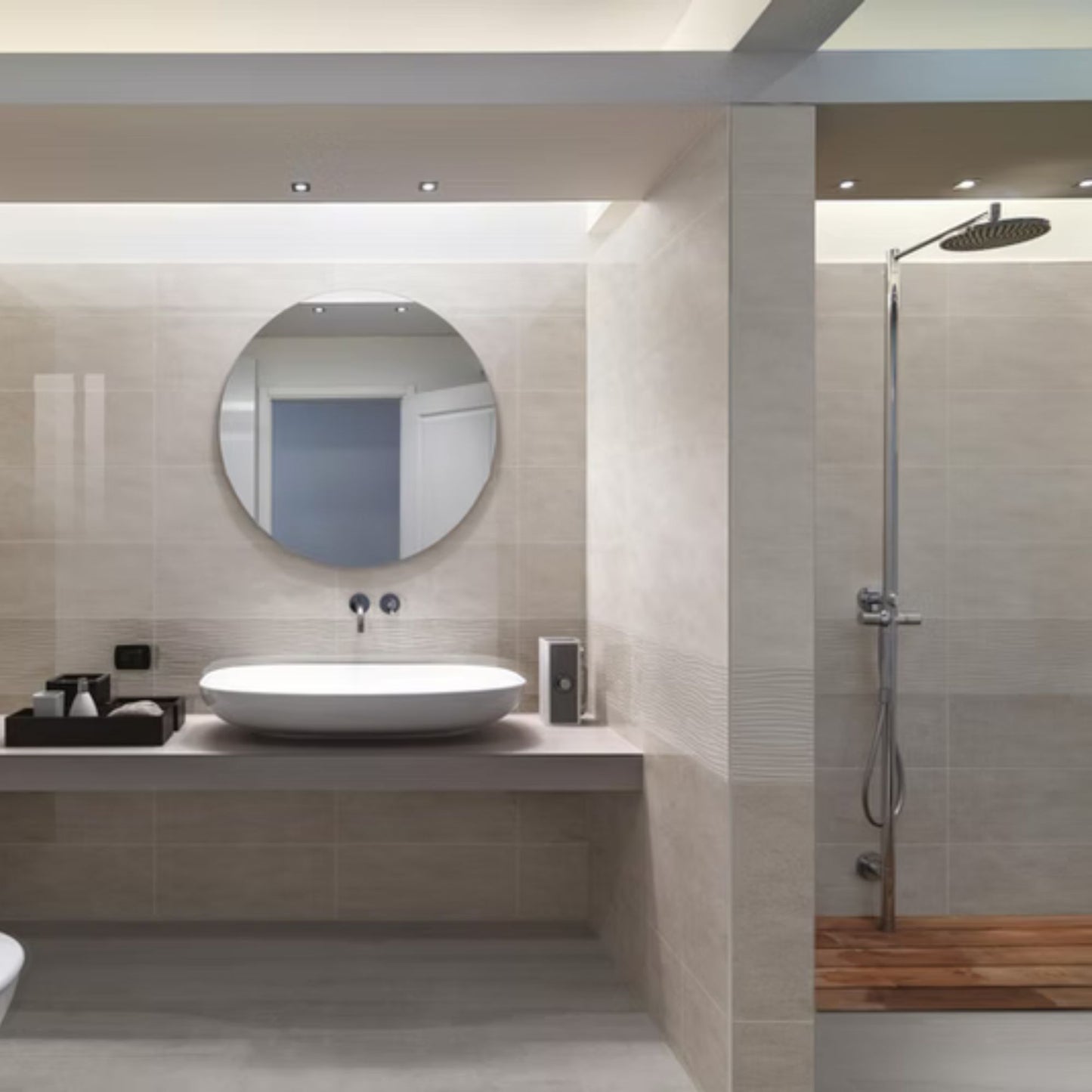 TRANI SAVOIA ITALIA gres porcellanato decorato effetto travertino nazionale per rivestimenti interni di design