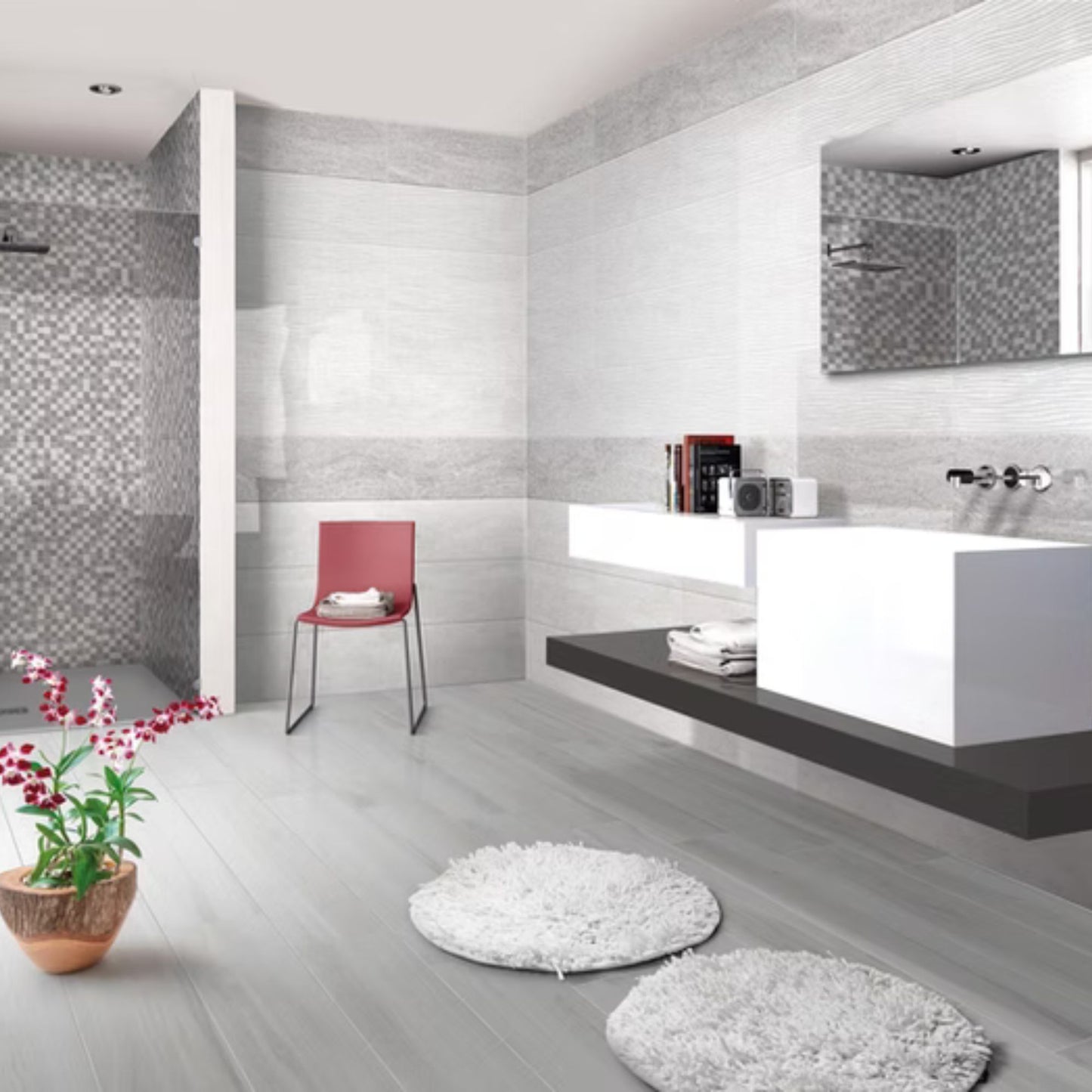 TRANI SAVOIA ITALIA gres porcellanato decorato effetto travertino nazionale per rivestimenti interni di design