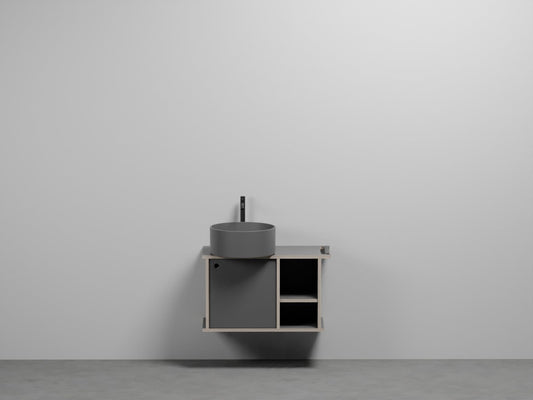 # LAVABO con MOBILE THEO 78 - CIELO mobile lavabo in ceramica per bagno dal design moderno