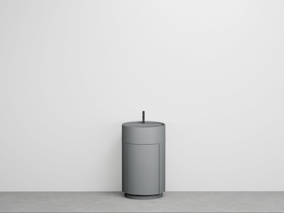 # LAVABO FREESTANDING TIBERINO N ARCADIA con SCARICO A PARETE  - CIELO lavandino per bagno