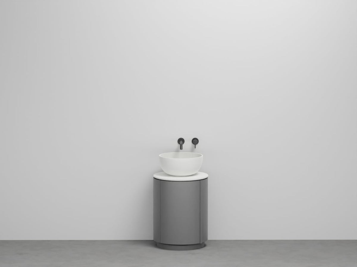 # LAVABO TIBERINO con SCARICO A PARETE ARCADIA - CIELO mobile contenitore da bagno freestanding