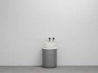 # LAVABO TIBERINO con SCARICO A PARETE ARCADIA - CIELO mobile contenitore da bagno freestanding