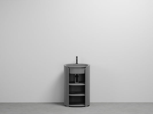 # LAVABO FREESTANDING con MOBILE BAGNO TIBERIO - CIELO lavandino con mobile contenitore per bagno