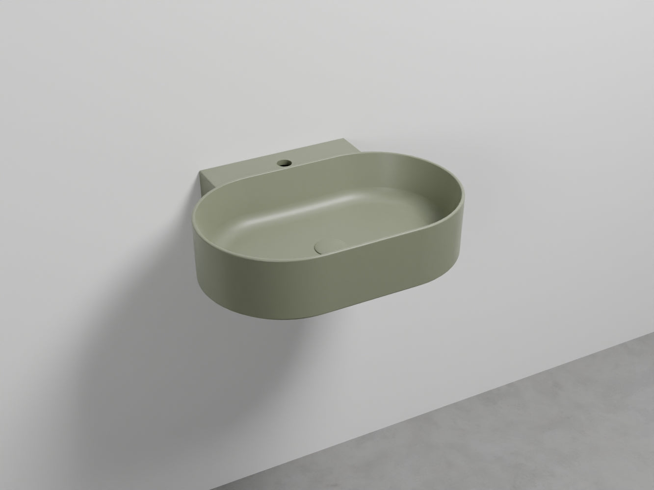 # LAVABO SOSPESO MARE OVALE MONOFORO 60 - CIELO lavandino dalle linee eleganti, sinuose e precise