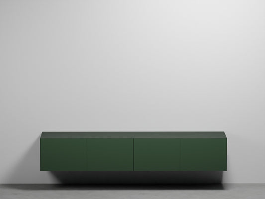 # MOBILE SOSPESO DELFO 226 CON FRONTALE CASSETTI LISCIO SENZA FORI - CIELO arredamento per bagno
