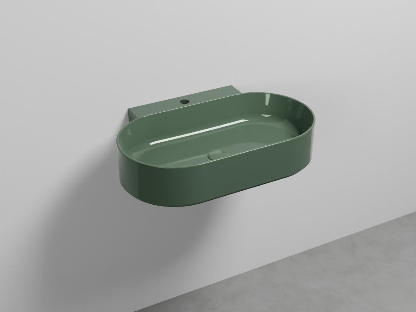# LAVABO SOSPESO MARE OVALE MONOFORO 70 - CIELO lavandino moderno dalle linee pure ed essenziali