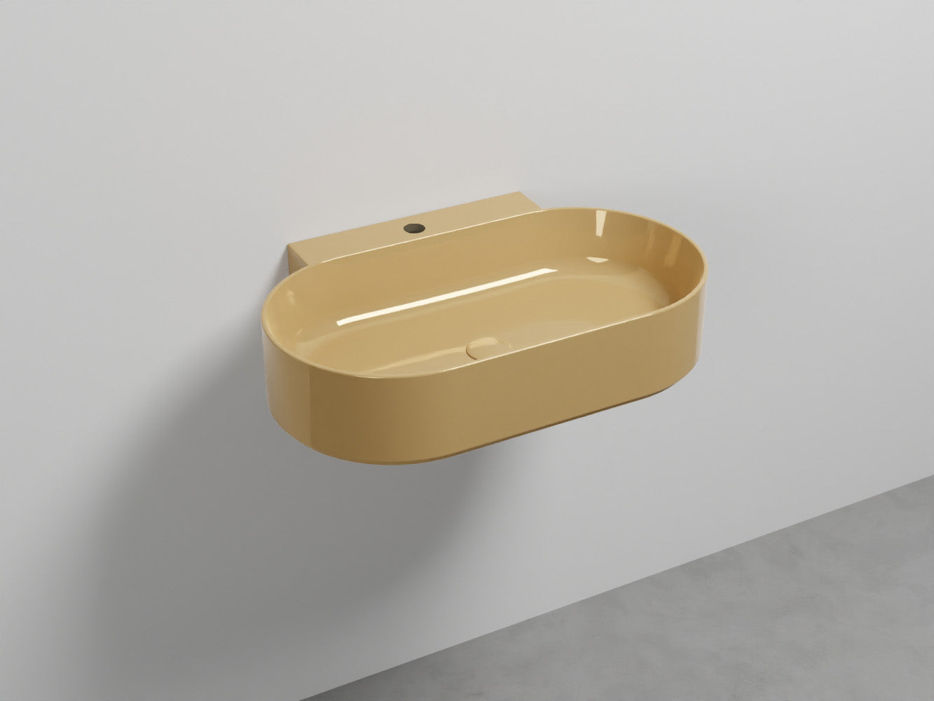 # LAVABO SOSPESO MARE OVALE MONOFORO 70 - CIELO lavandino moderno dalle linee pure ed essenziali
