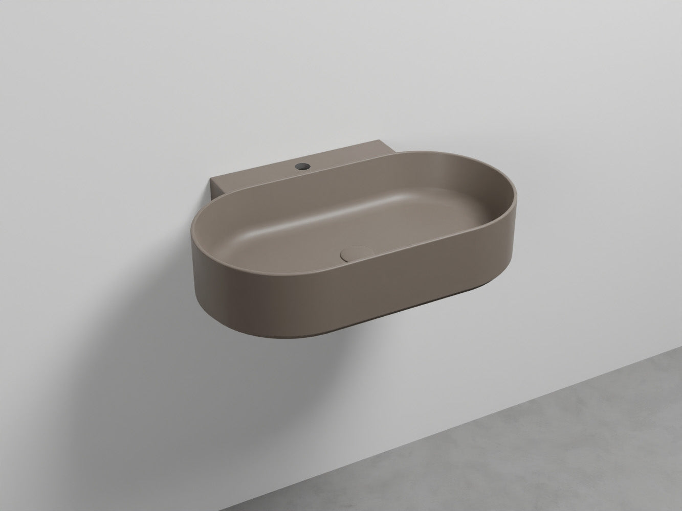 # LAVABO SOSPESO MARE OVALE MONOFORO 70 - CIELO lavandino moderno dalle linee pure ed essenziali