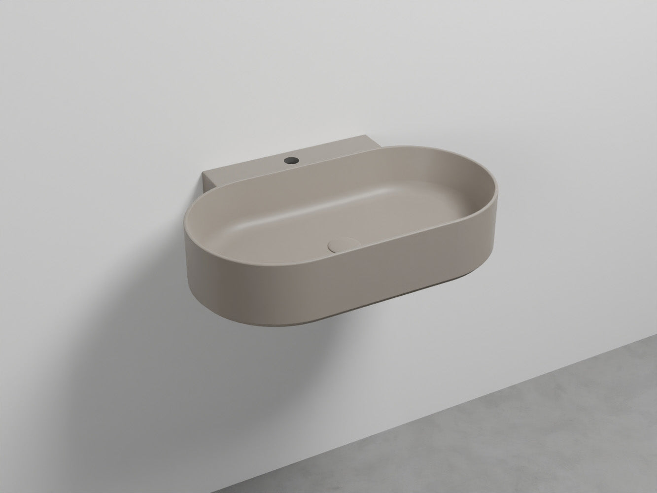 # LAVABO SOSPESO MARE OVALE MONOFORO 70 - CIELO lavandino moderno dalle linee pure ed essenziali