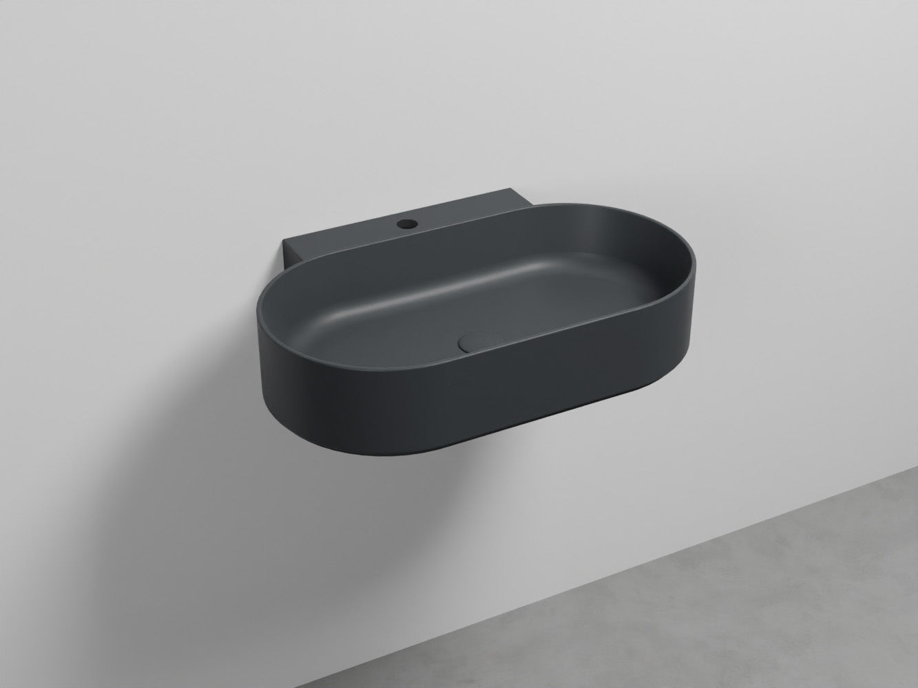 # LAVABO SOSPESO MARE OVALE MONOFORO 70 - CIELO lavandino moderno dalle linee pure ed essenziali