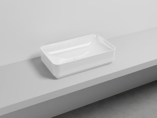 # LAVABO RETTANGOLARE 60 MARE - CIELO lavandino da appoggio dalle linee pure ed esseenziali