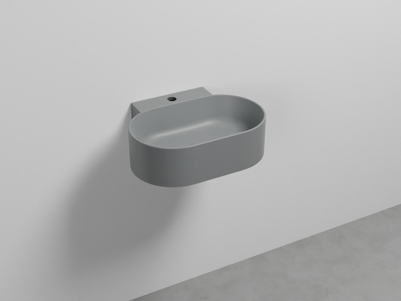 # LAVABO SOSPESO MARE OVALE MONOFORO 50 - CIELO lavandino monoforo per bagno in ceramica
