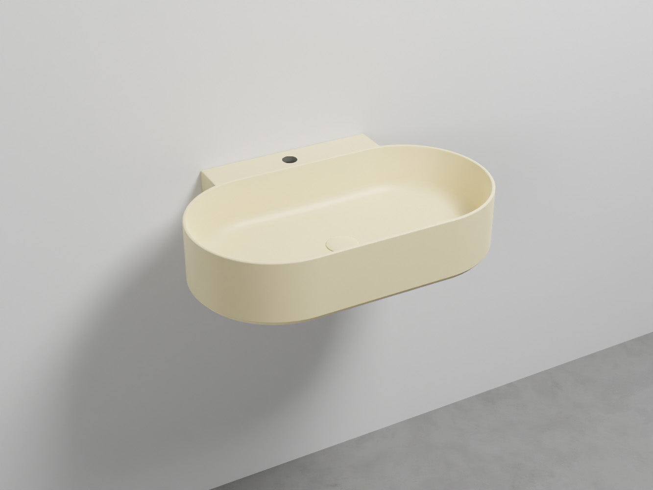 # LAVABO SOSPESO MARE OVALE MONOFORO 70 - CIELO lavandino moderno dalle linee pure ed essenziali