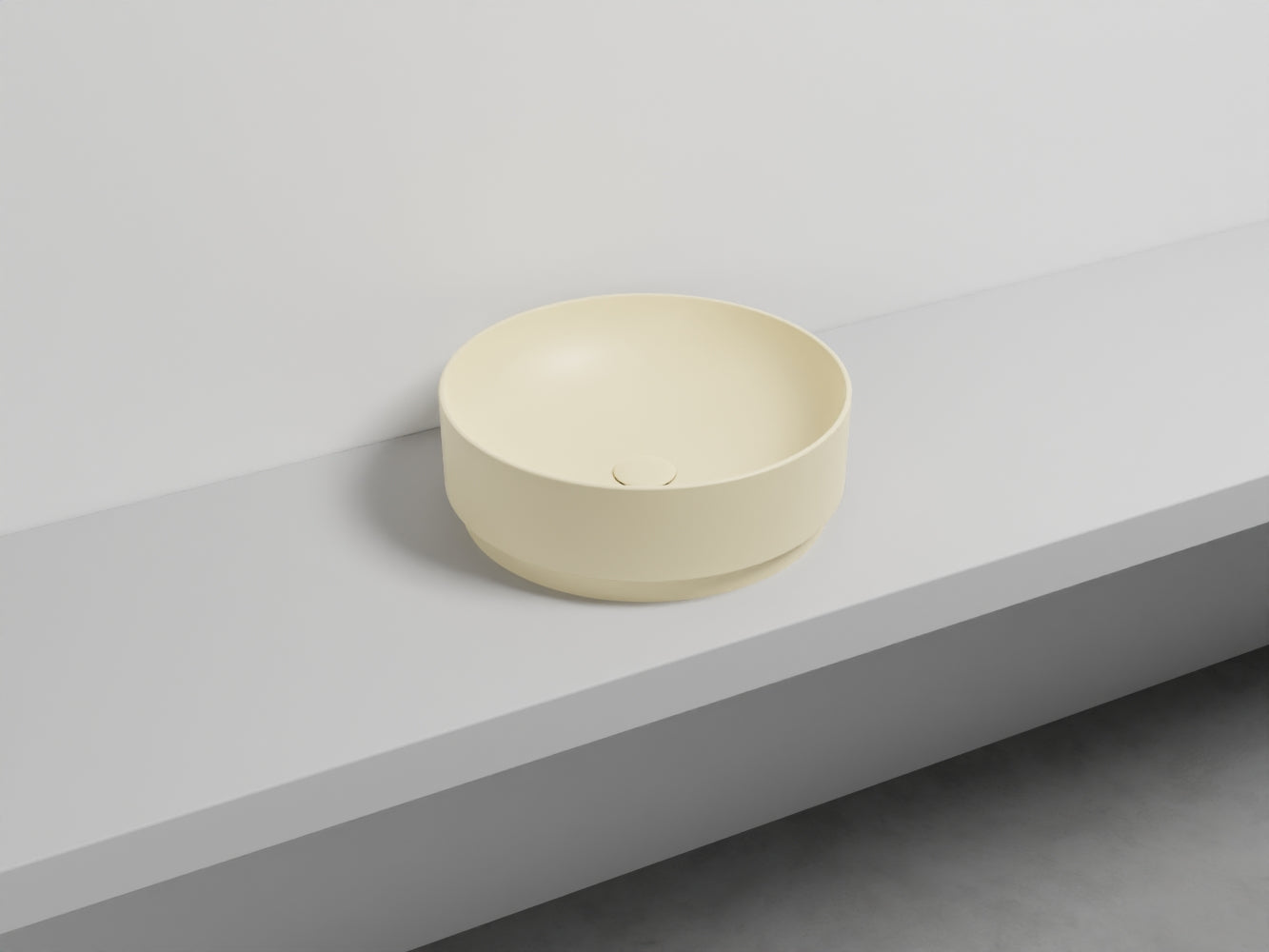 # LAVABO MARE TONDO 45 - CIELO lavandino da appoggio per bagno in ceramica Made in Italy