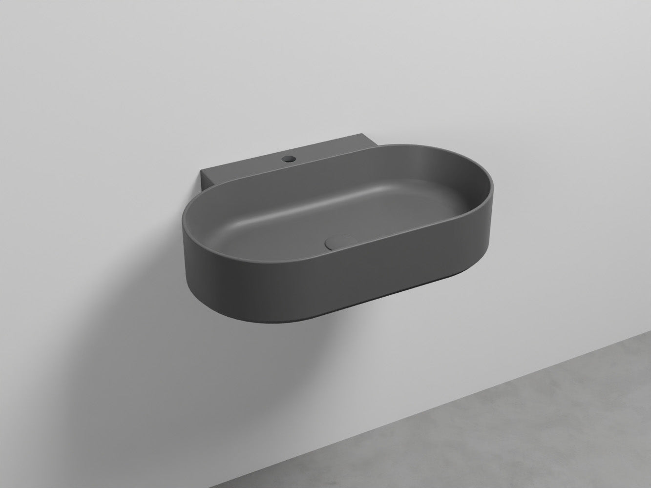 # LAVABO SOSPESO MARE OVALE MONOFORO 70 - CIELO lavandino moderno dalle linee pure ed essenziali