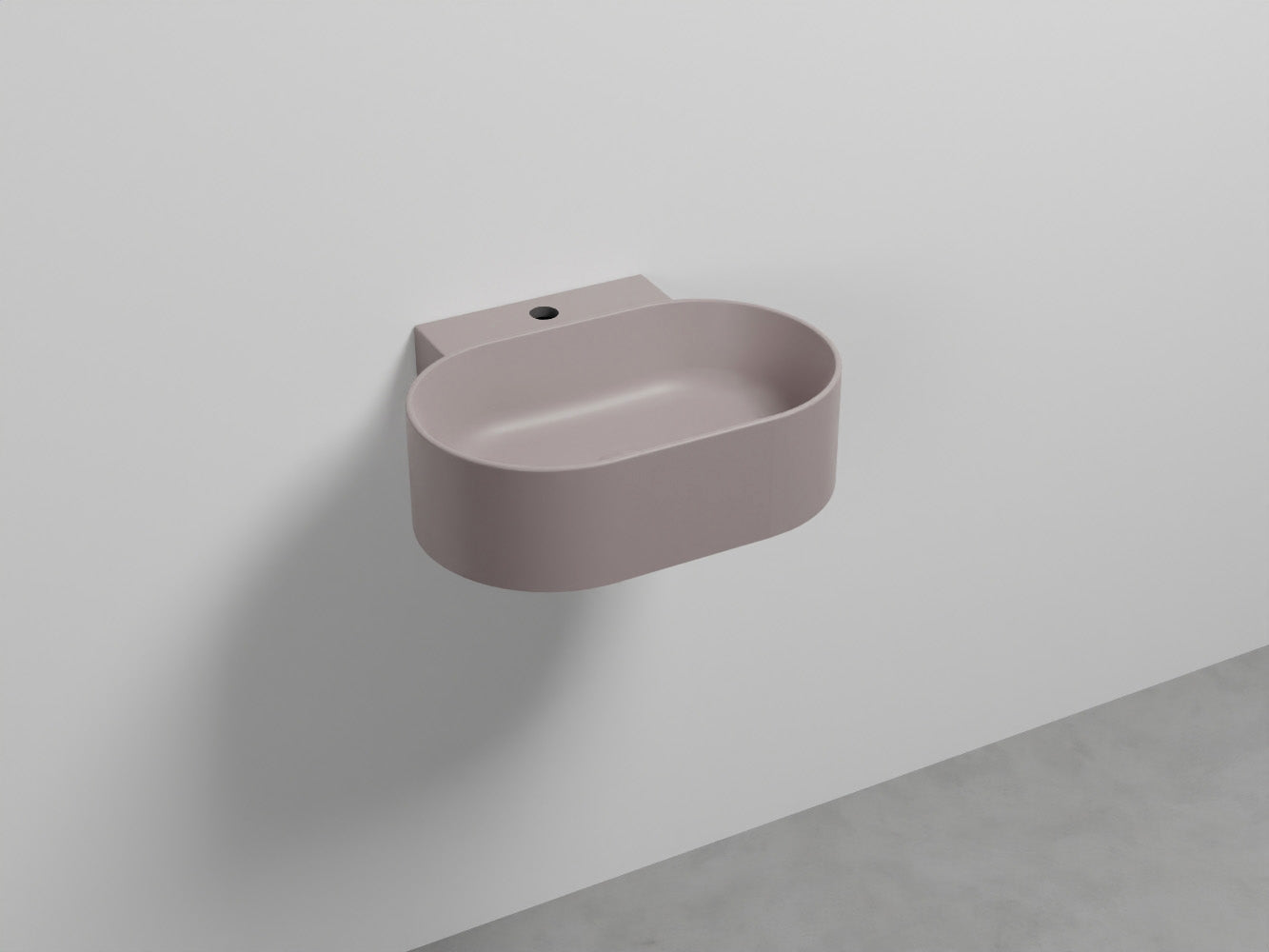 # LAVABO SOSPESO MARE OVALE MONOFORO 50 - CIELO lavandino monoforo per bagno in ceramica