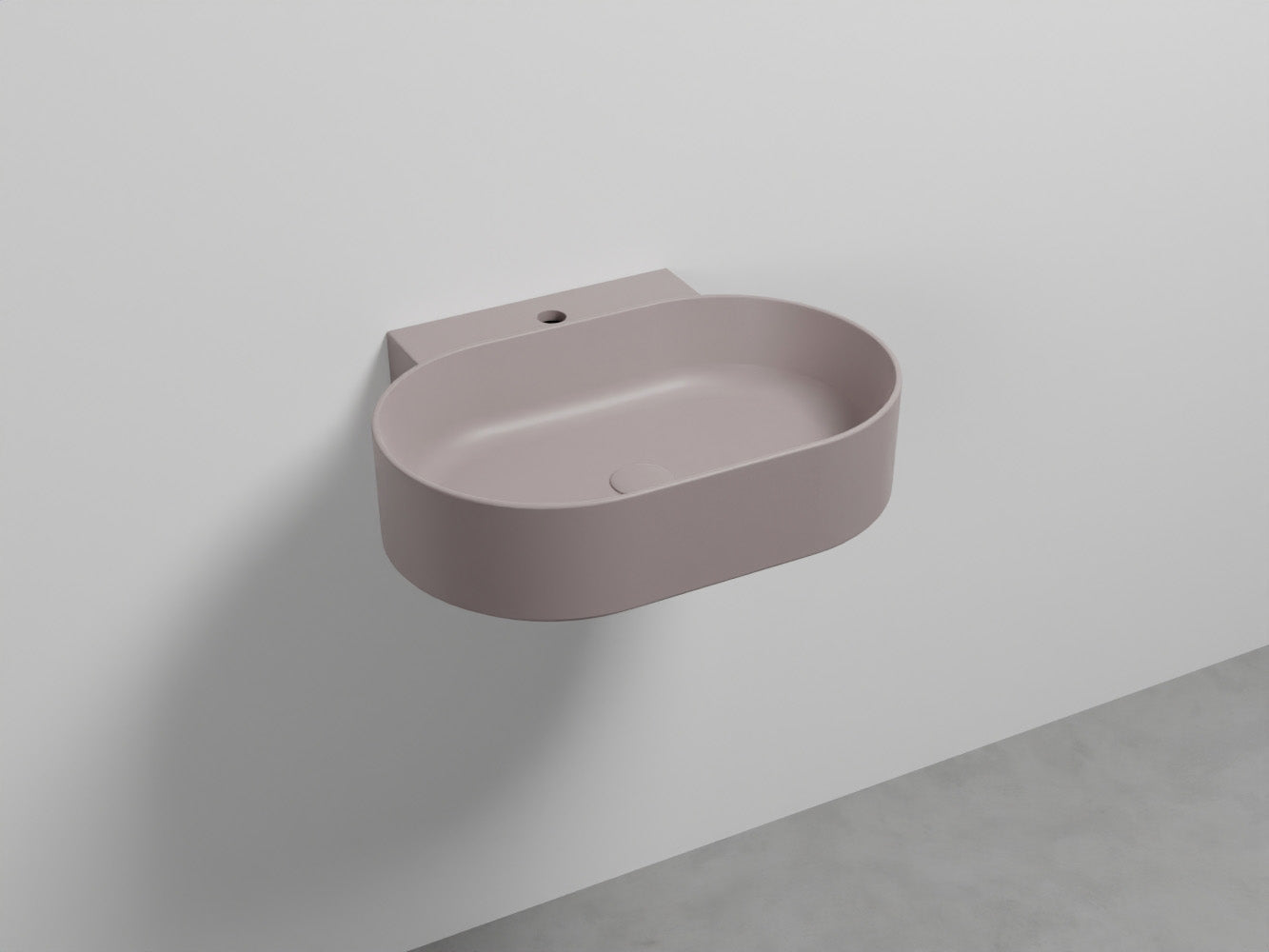 # LAVABO SOSPESO MARE OVALE MONOFORO 60 - CIELO lavandino dalle linee eleganti, sinuose e precise