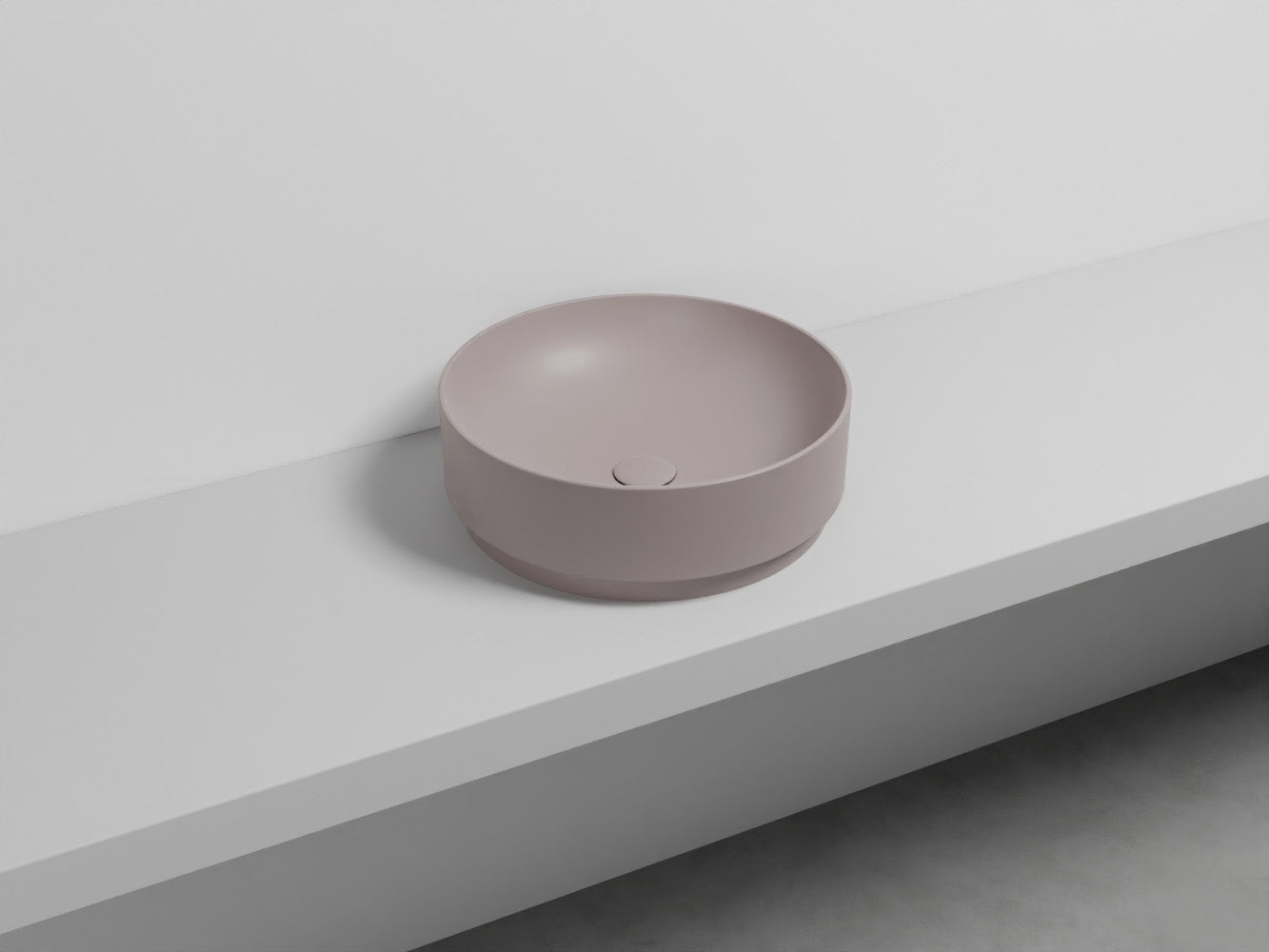 # LAVABO MARE TONDO 45 - CIELO lavandino da appoggio per bagno in ceramica Made in Italy