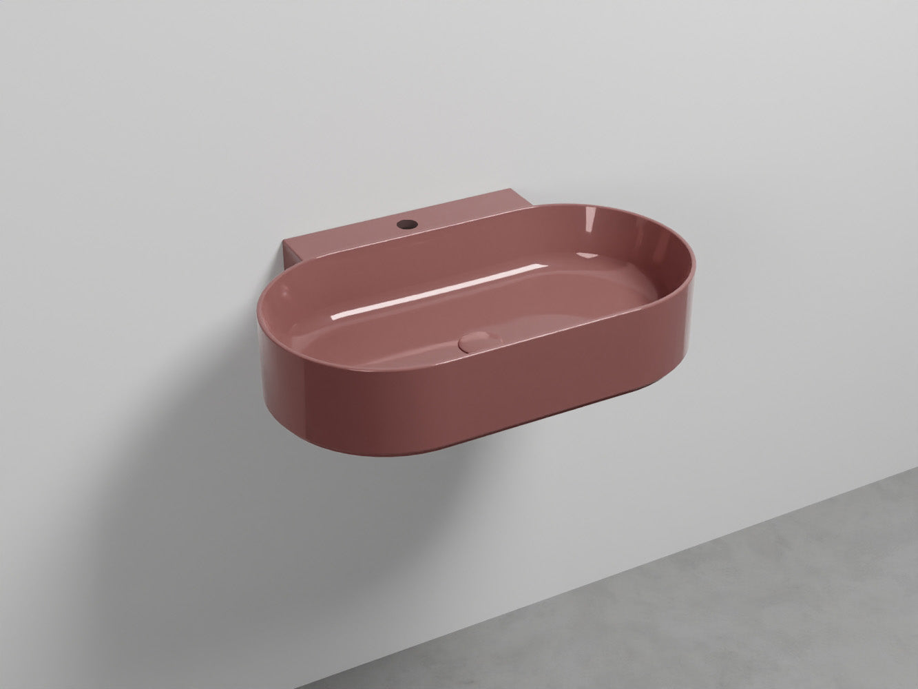 # LAVABO SOSPESO MARE OVALE MONOFORO 70 - CIELO lavandino moderno dalle linee pure ed essenziali