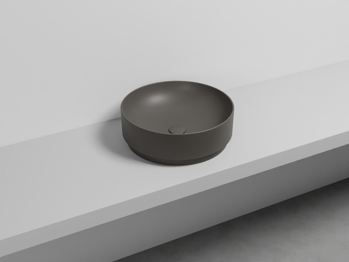 # LAVABO MARE TONDO 45 - CIELO lavandino da appoggio per bagno in ceramica Made in Italy