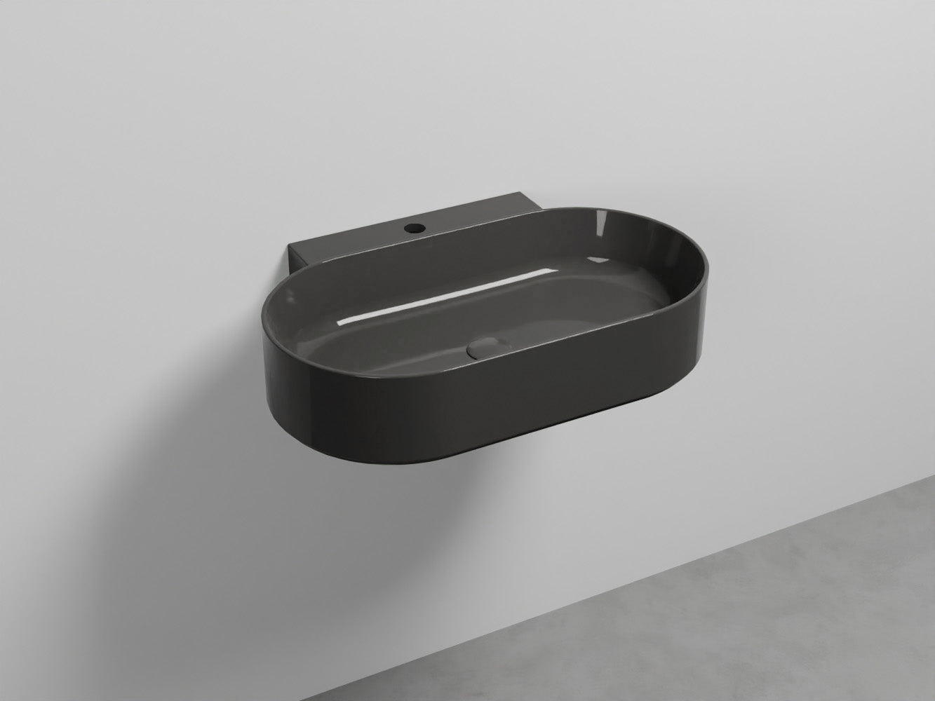 # LAVABO SOSPESO MARE OVALE MONOFORO 70 - CIELO lavandino moderno dalle linee pure ed essenziali
