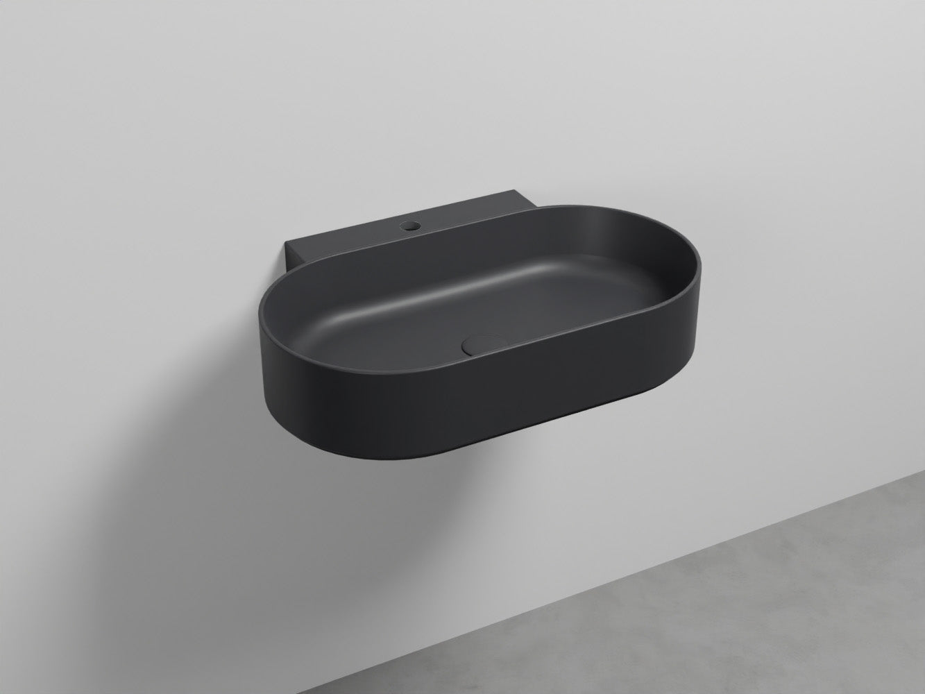 # LAVABO SOSPESO MARE OVALE MONOFORO 70 - CIELO lavandino moderno dalle linee pure ed essenziali