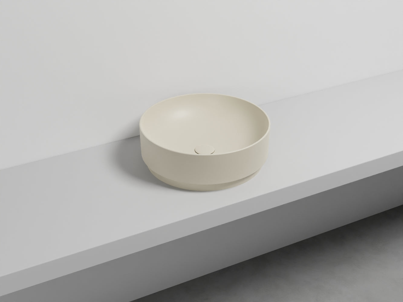 # LAVABO MARE TONDO 45 - CIELO lavandino da appoggio per bagno in ceramica Made in Italy