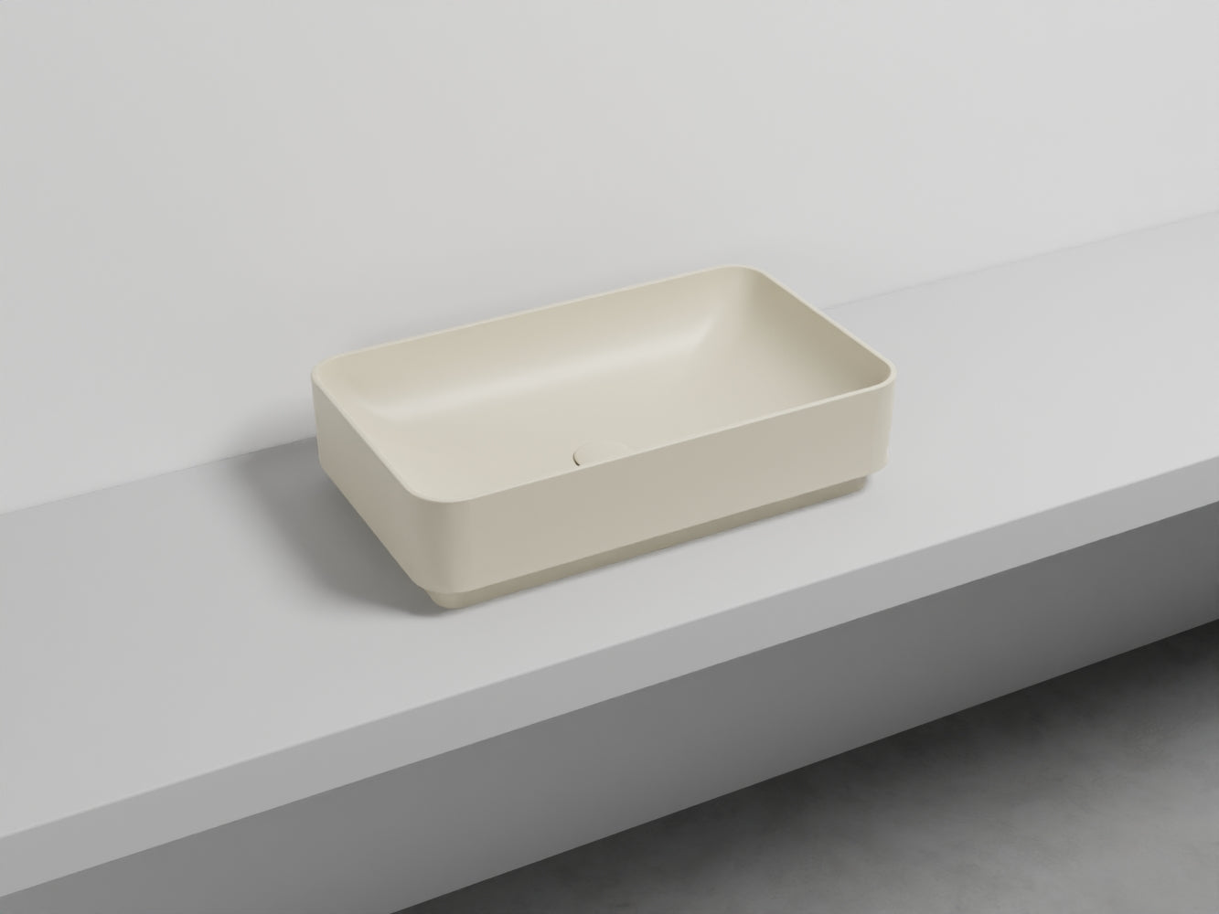 # LAVABO RETTANGOLARE 60 MARE - CIELO lavandino da appoggio dalle linee pure ed esseenziali