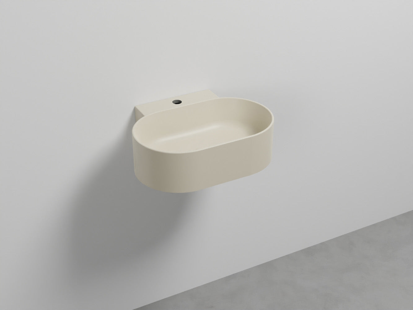# LAVABO SOSPESO MARE OVALE MONOFORO 50 - CIELO lavandino monoforo per bagno in ceramica