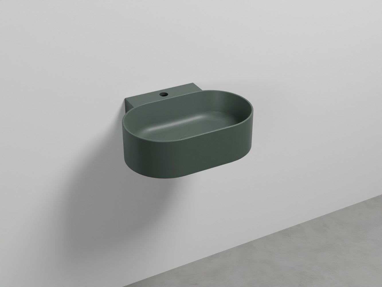 # LAVABO SOSPESO MARE OVALE MONOFORO 50 - CIELO lavandino monoforo per bagno in ceramica