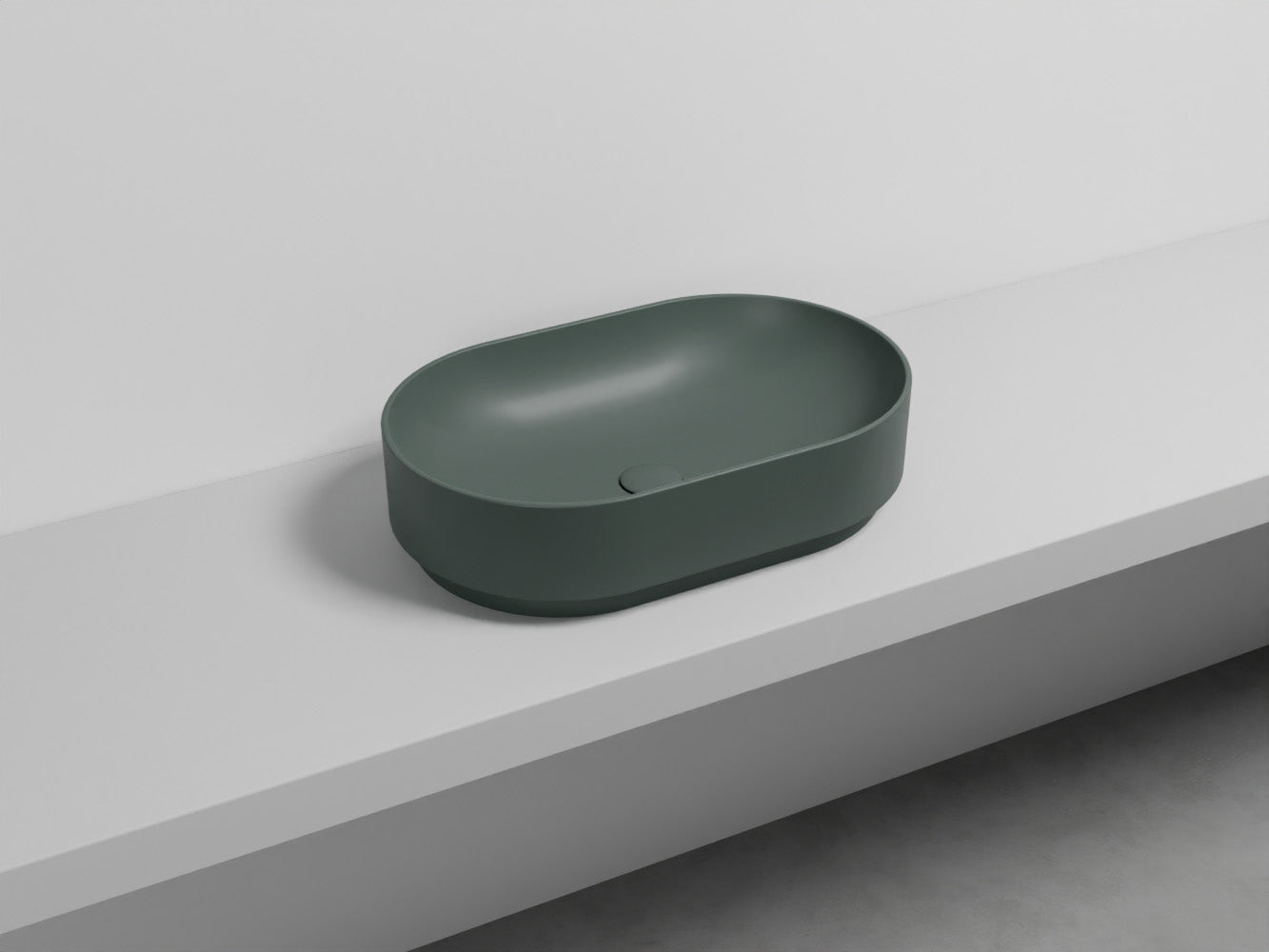 # LAVABO MARE OVALE 60 - CIELO lavandino da appoggio per bagno dall'eleganza contemporanea e dalla massima praticità