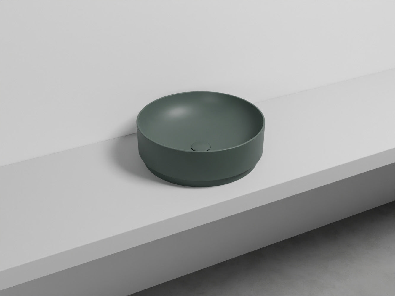 # LAVABO MARE TONDO 45 - CIELO lavandino da appoggio per bagno in ceramica Made in Italy