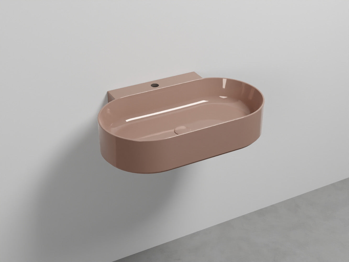 # LAVABO SOSPESO MARE OVALE MONOFORO 70 - CIELO lavandino moderno dalle linee pure ed essenziali
