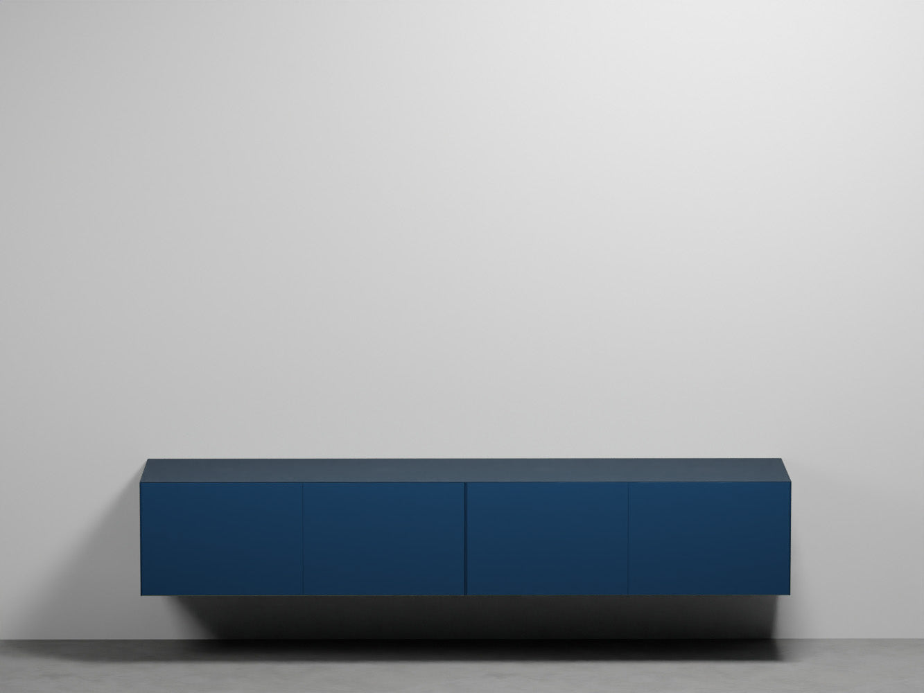 # MOBILE SOSPESO DELFO 226 CON FRONTALE CASSETTI LISCIO SENZA FORI - CIELO arredamento per bagno