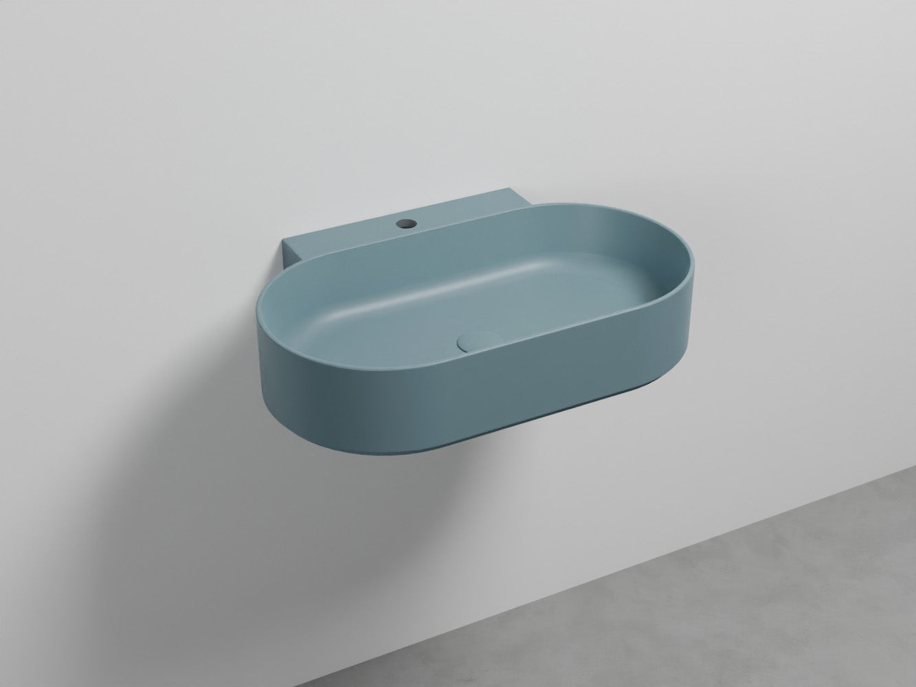 # LAVABO SOSPESO MARE OVALE MONOFORO 70 - CIELO lavandino moderno dalle linee pure ed essenziali